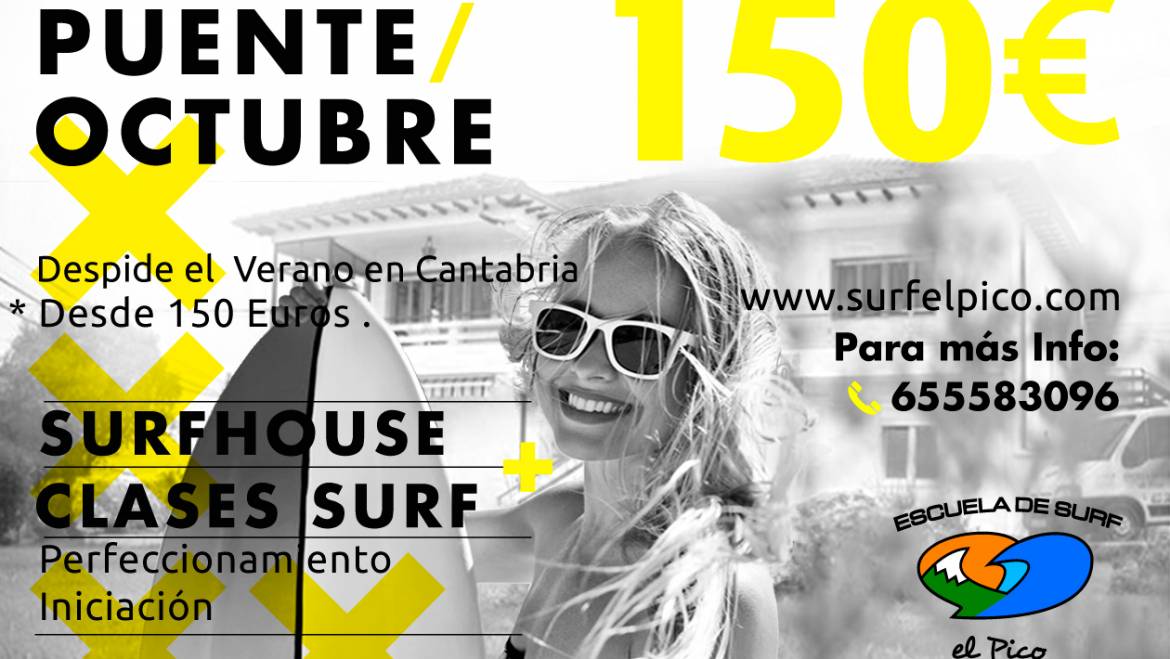 Oferta Surfcamp Puente del Pilar 2018