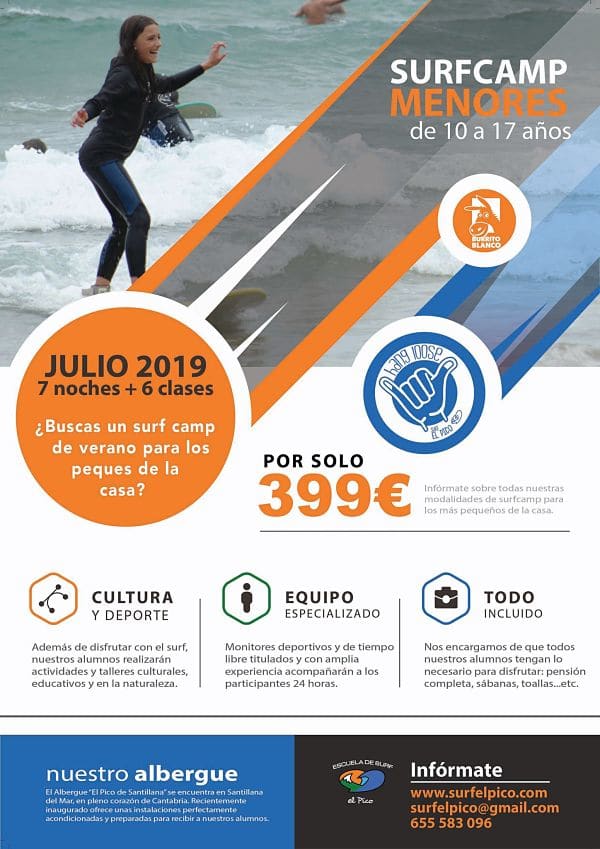 Campamento de Verano de Surf 2019