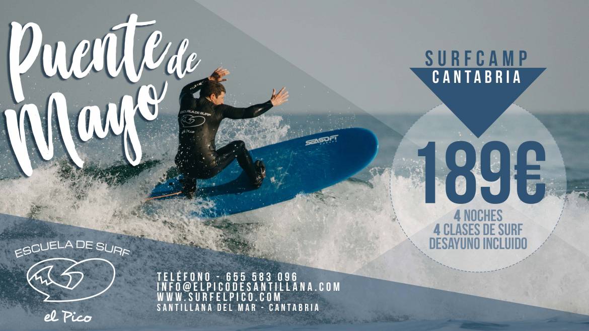 Oferta Surfcamp Puente de Mayo 2019 🔥