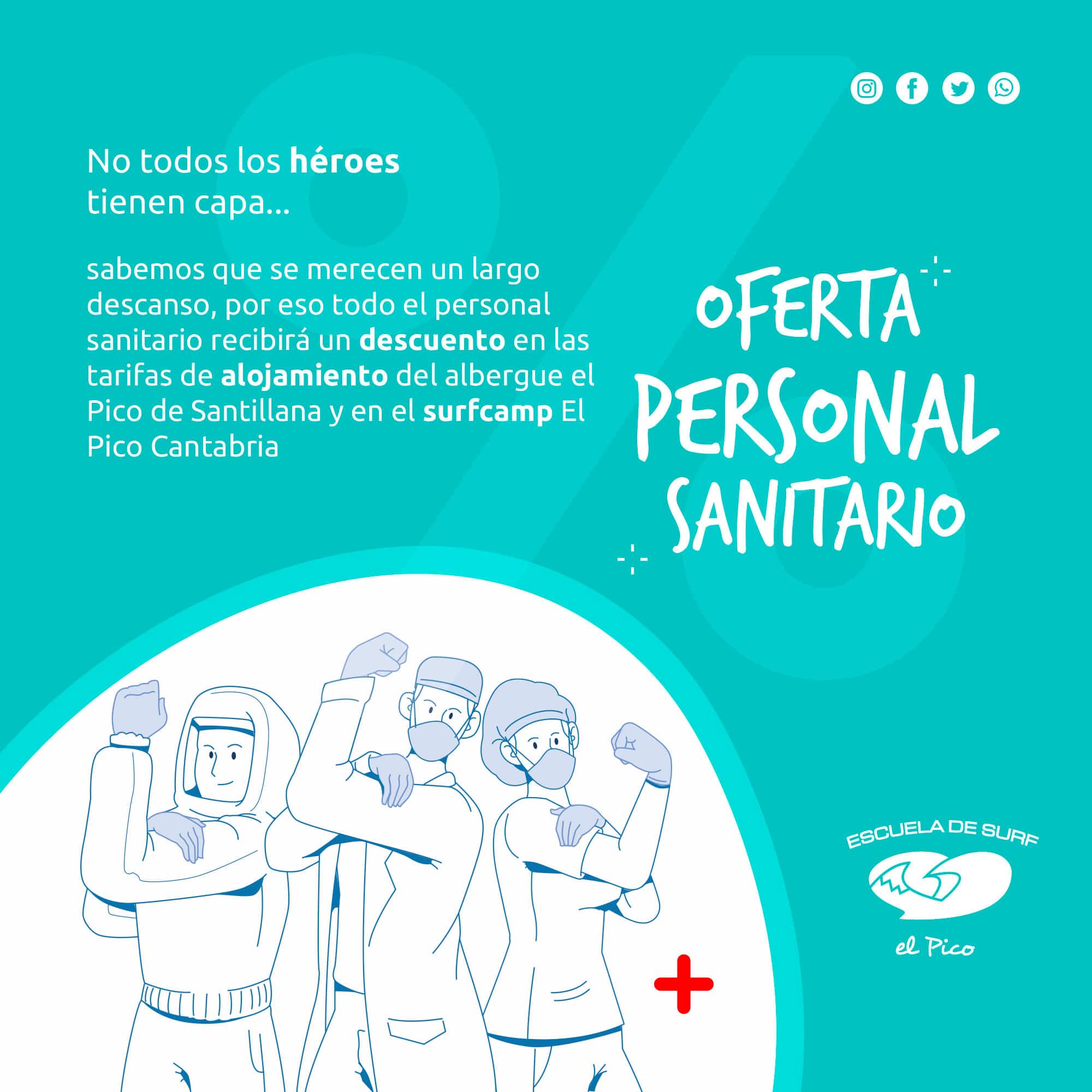 Descuento para personal sanitario